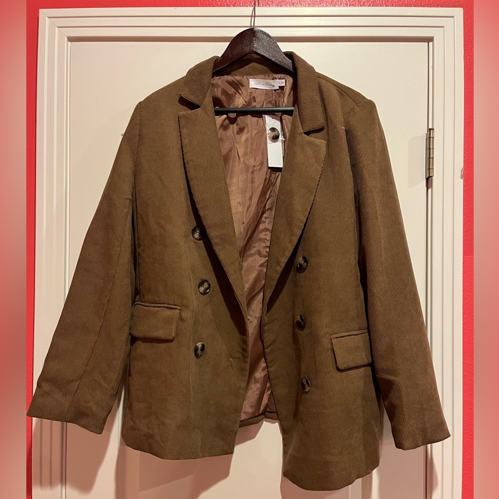 OVERSIZED CORDUROY BLAZER